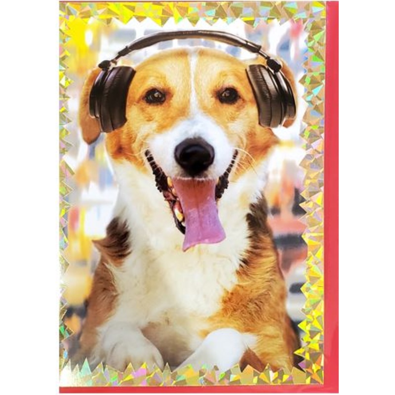 Birthday Card - Rock Out Dog