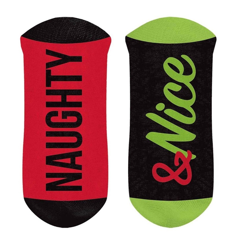 Christmas Short Socks Naughty Nice