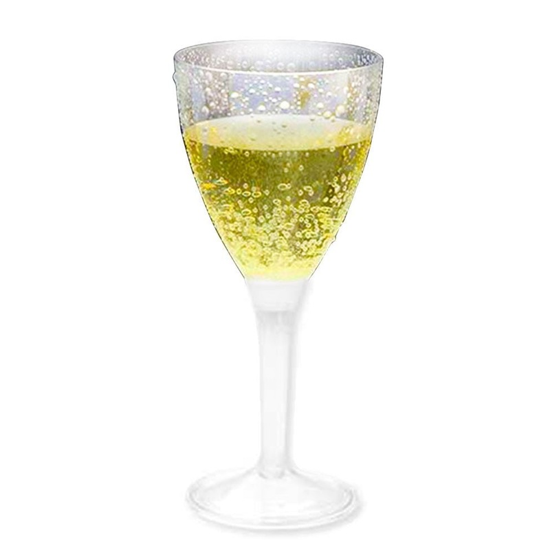Clear Stem Wine Glasses Pack of 6