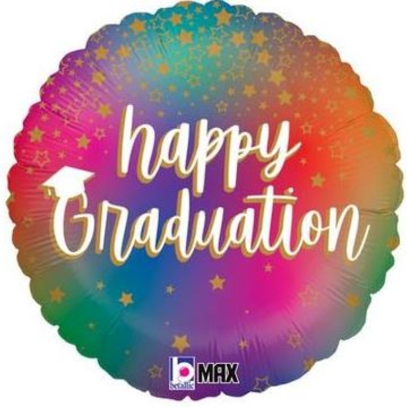 Colourful Happy Graduation Foil Balloon 18Inches