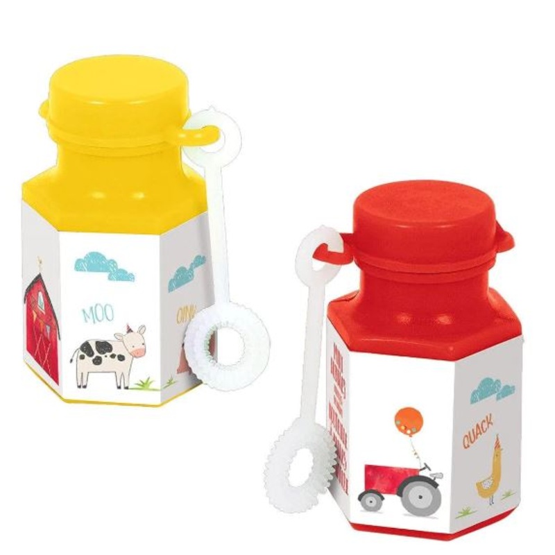 Farm Animals Barnyard Party Mini Bubbles Pack of 8