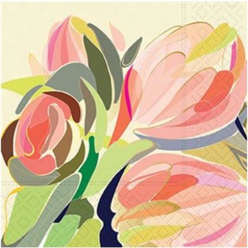 Flora Beverage Napkins Pack of 20