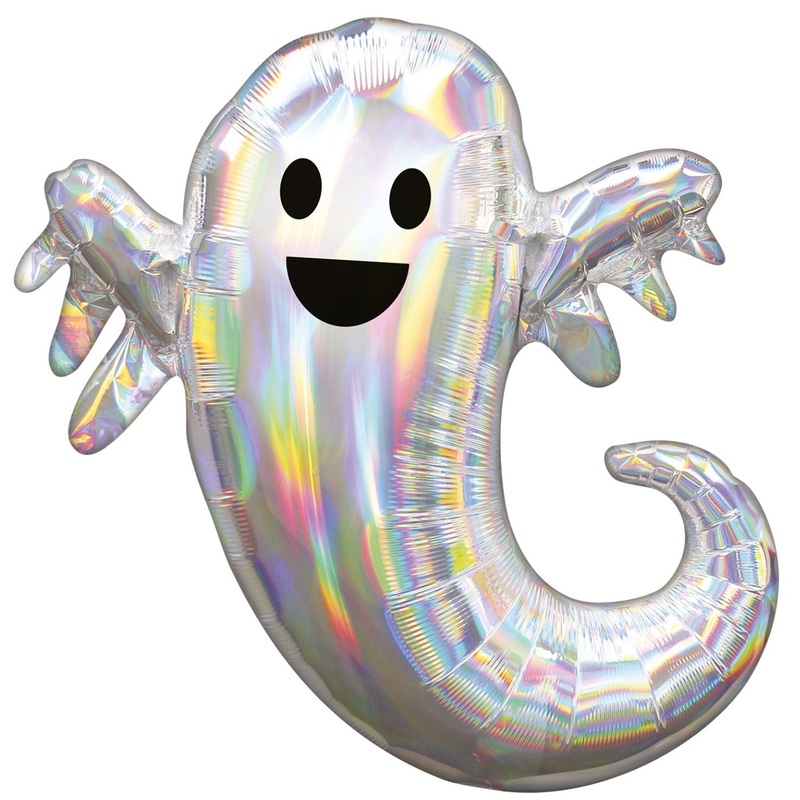 Halloween Holographic Ghost Foil Balloon 28Inches