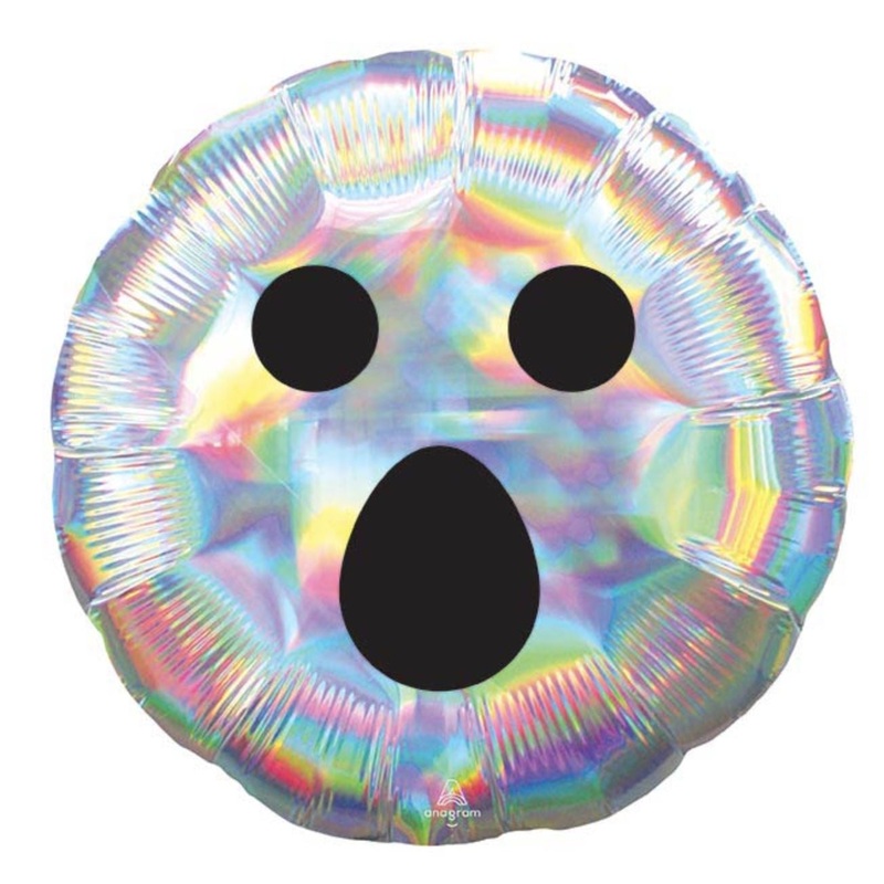Halloween Iridescent Ghost Foil Balloon 18Inches
