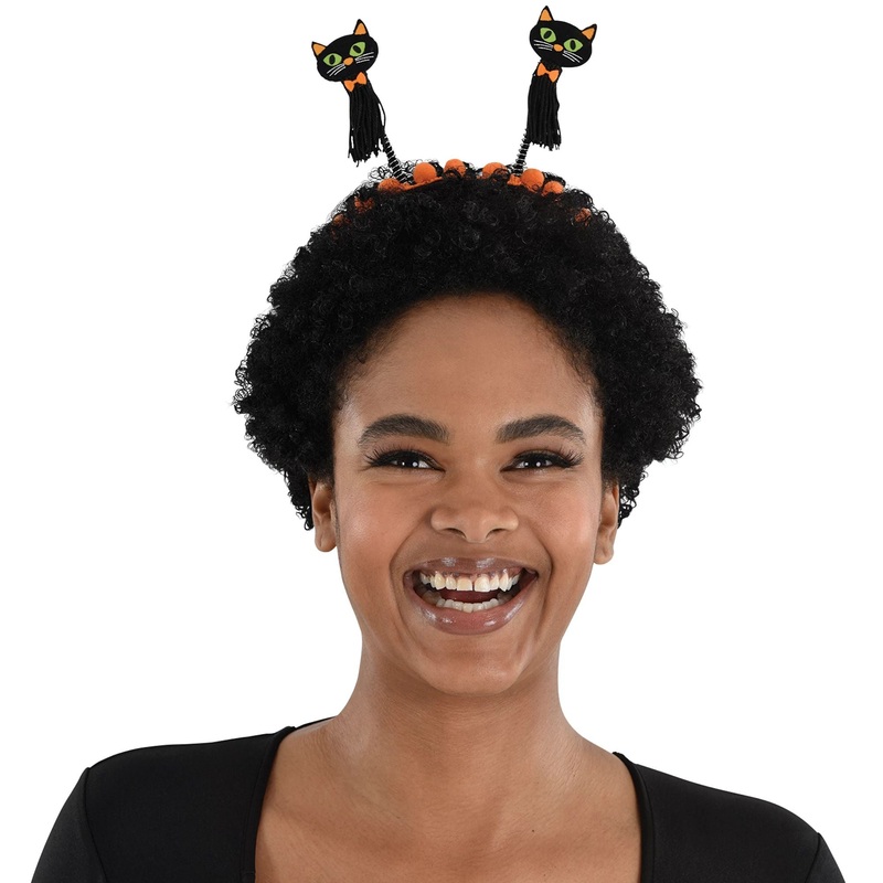 Halloween Kitty Cat Tassel Headbopper