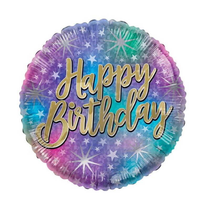 Happy Birthday Sparkle Foil Balloon 17Inches