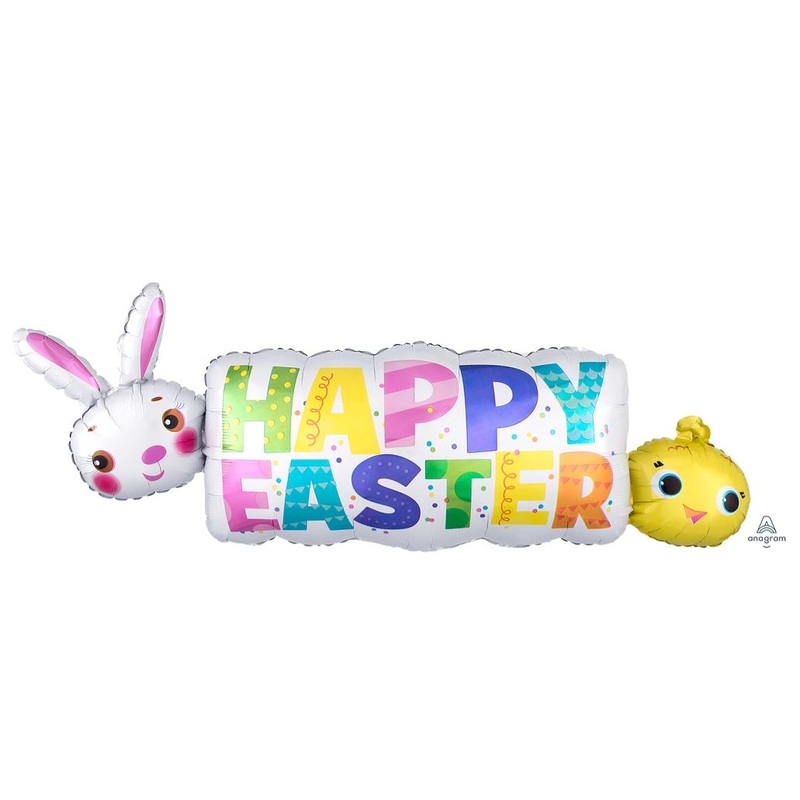 Happy Easter Banner Foil Balloon 43Inches
