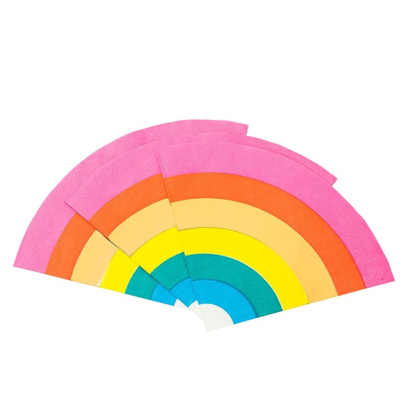 Rainbow Shaped Napkin Pack of 20