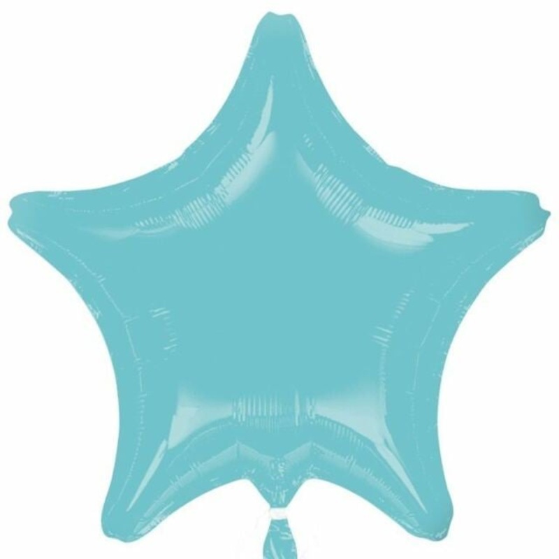 Robin's Egg Blue Star Foil Balloon 19Inches