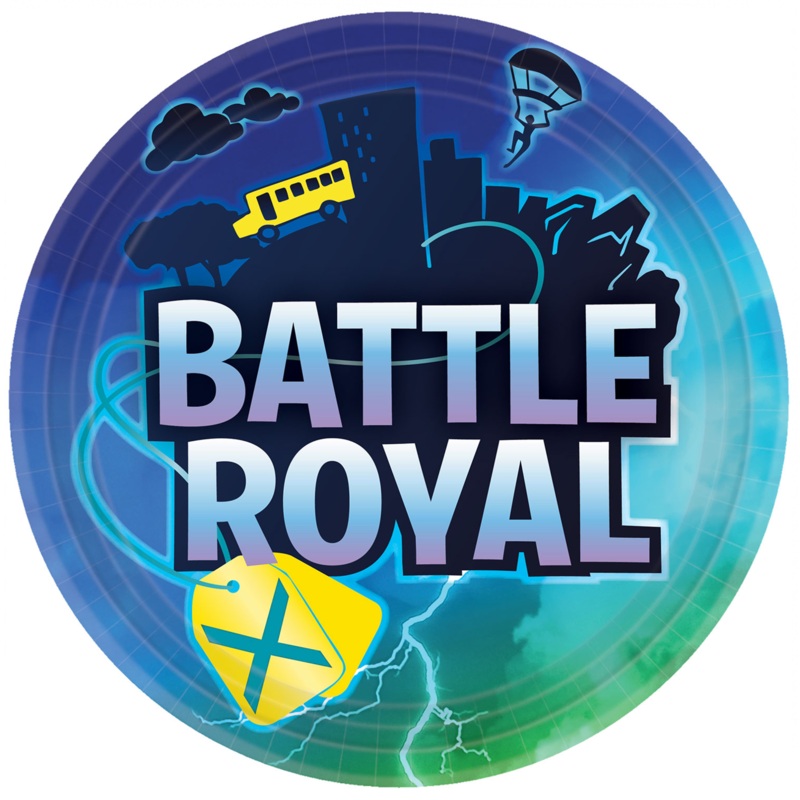 8 Battle Royal Paper Dinner Plates Large 23 cm