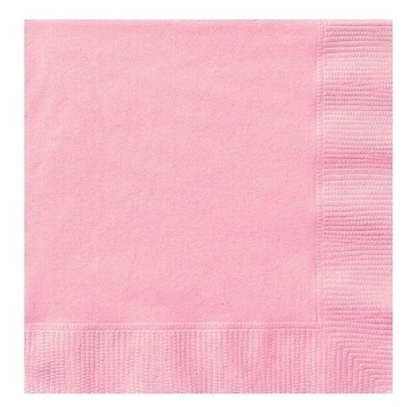 Baby Pink Paper Luncheon Napkin 33cm (20/Pk)