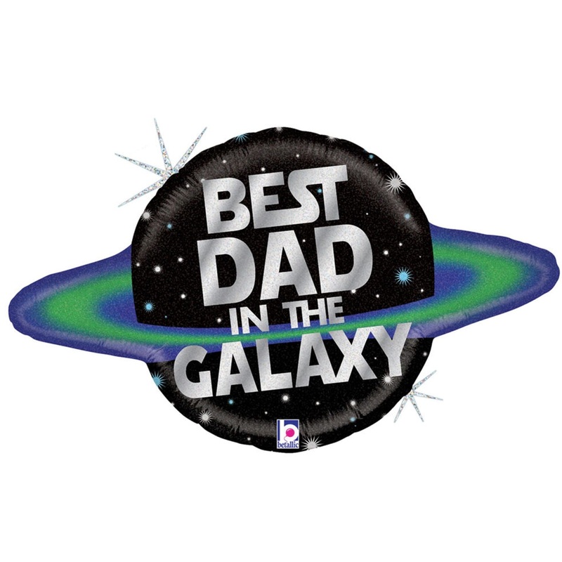 Best Dad In The Galaxy Foil Balloon 31Inches