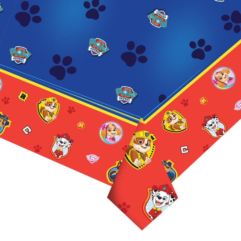 Blue Paw Patrol Plastic Tablecloth 1.8 Meter x 1.2 Meter