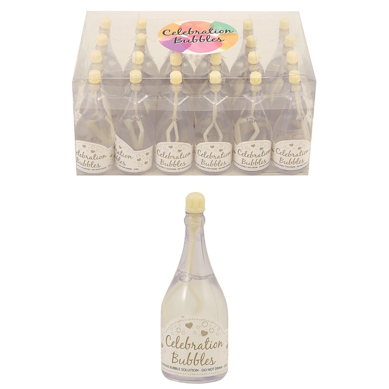 Case of 24 Ivory Champagne Bottle Bubbles