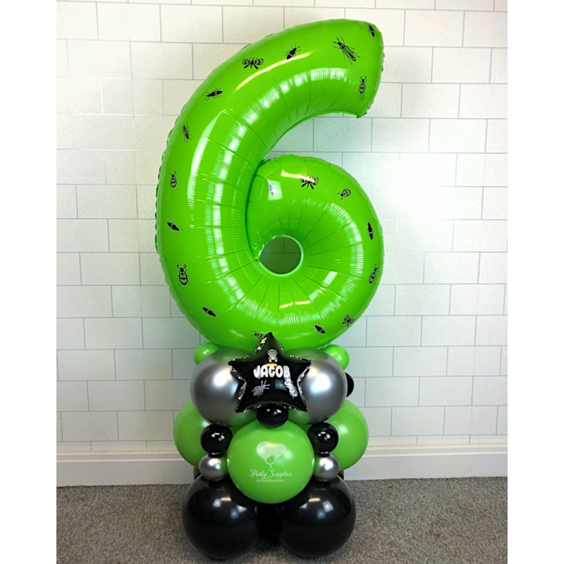 COLLECTION ONLY - BUGS Green Number Tower Personalised with a Name