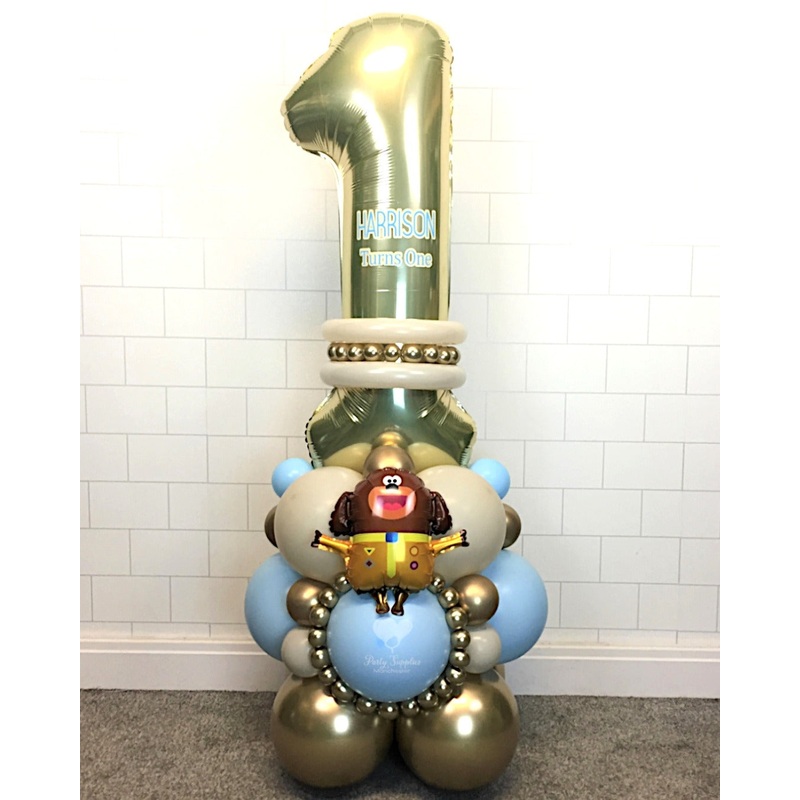 COLLECTION ONLY -  White Gold Number Tower Personalised with a Name