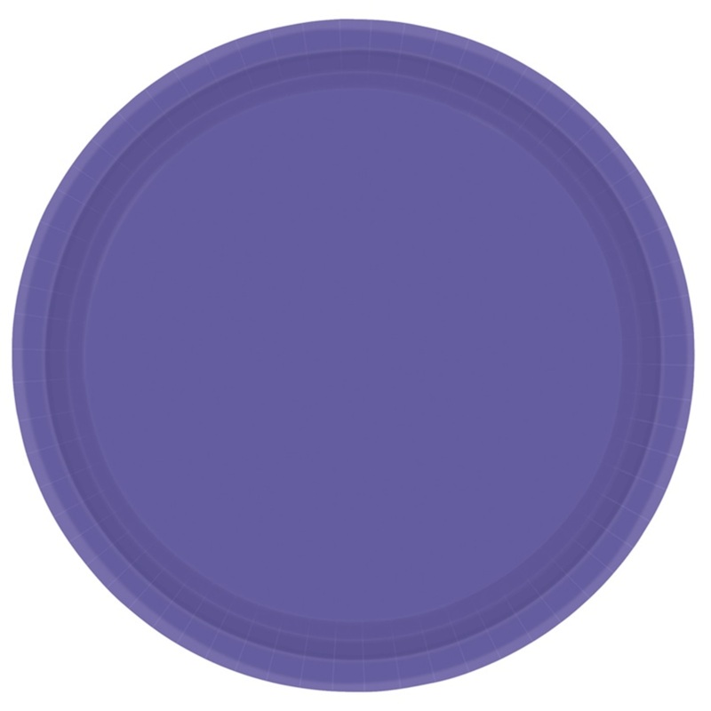 Purple 22.8 cm Paper Plate (8/Pk)