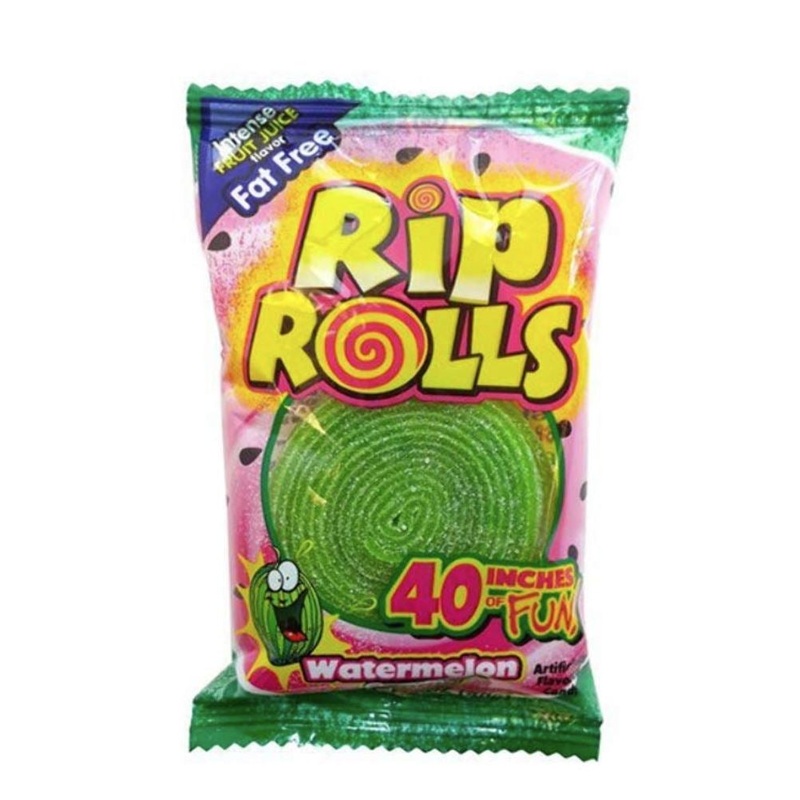 Rip Rolls Sour Watermelon 1.4Oz