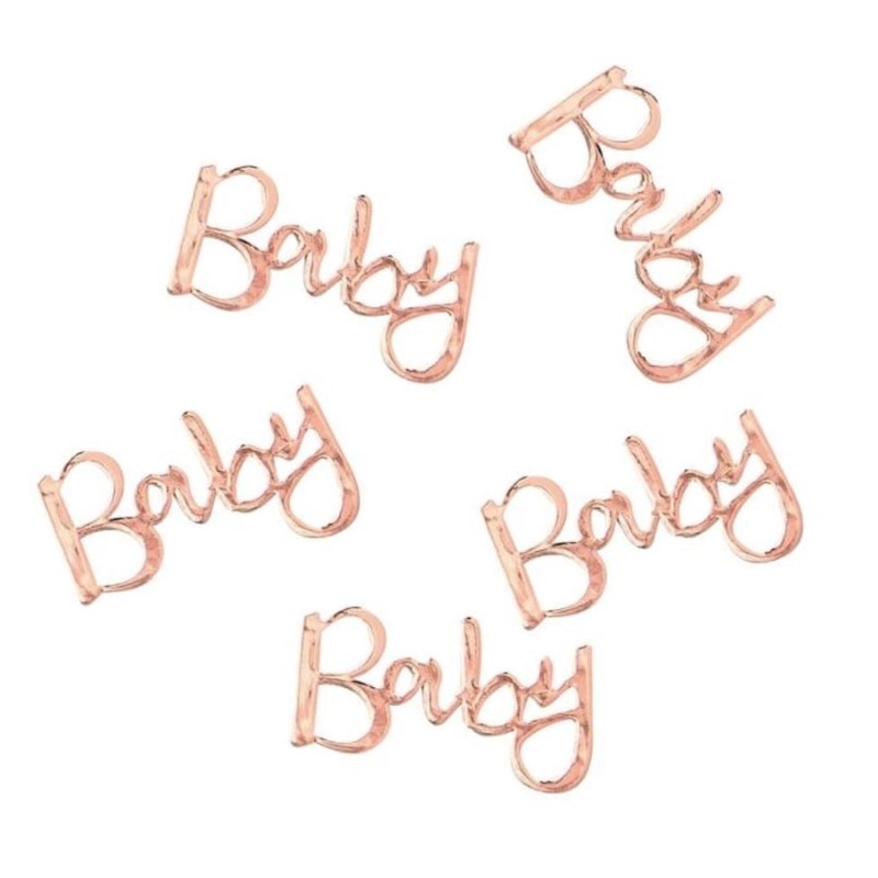 Rose Gold Foil Baby Confetti