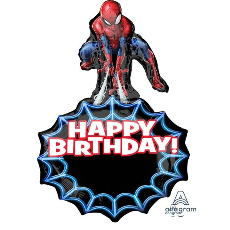 Spiderman Personalised Foil Balloon 34Inches