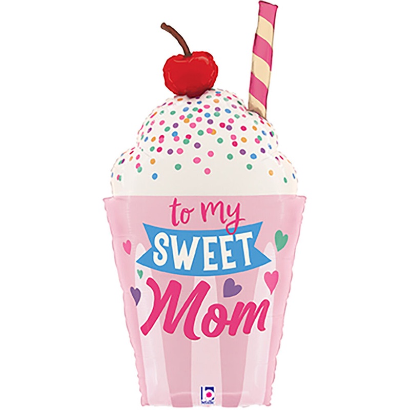 Sweet Mom Milkshake Balloon 35 Inches