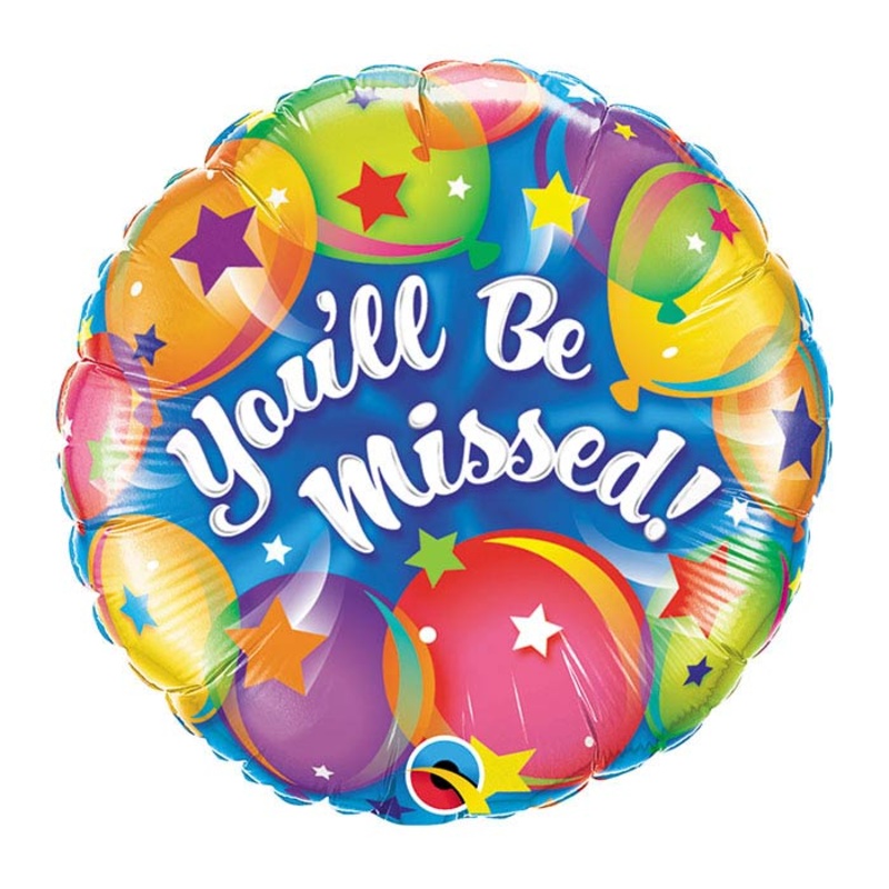 You Will Be Missed Foil Balloon 18Inches