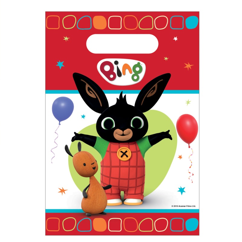 8 Bing Plastic Party Bags
