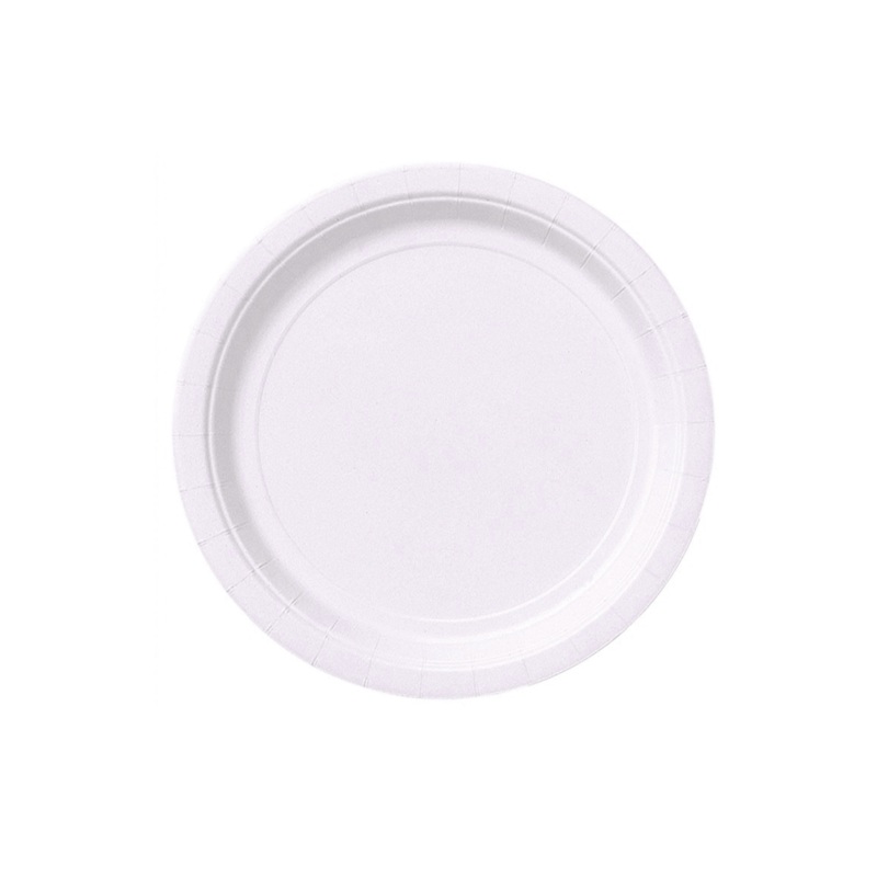 Frosty White 17.7cm Paper Plate (8/Pk)