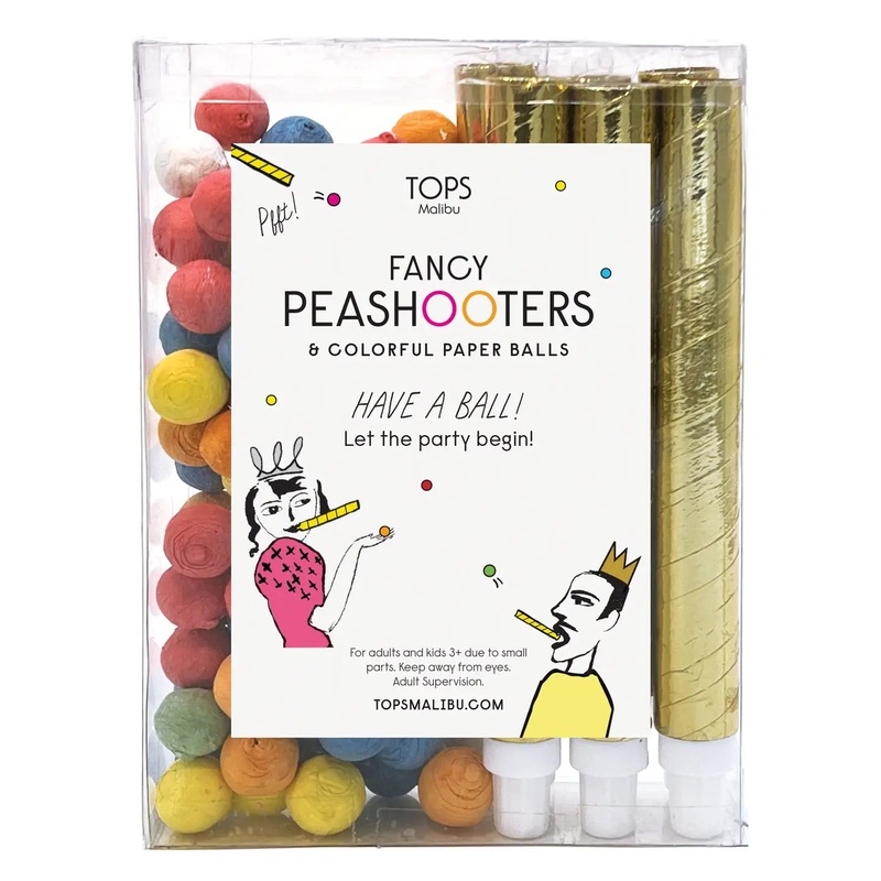 6 Fancy Pea Shooters  (6 pieces)