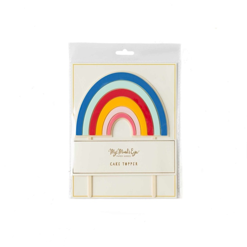 Acrylic Rainbow  Cake Topper