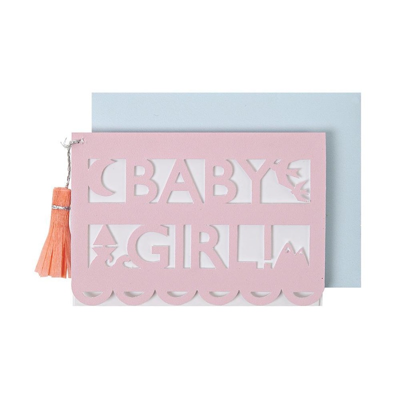 Baby Girl  Gift Card Enclosure