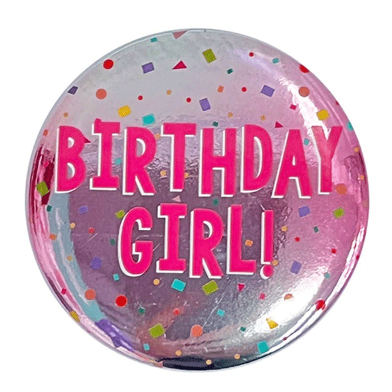 Birthday Girl  Pink Badge