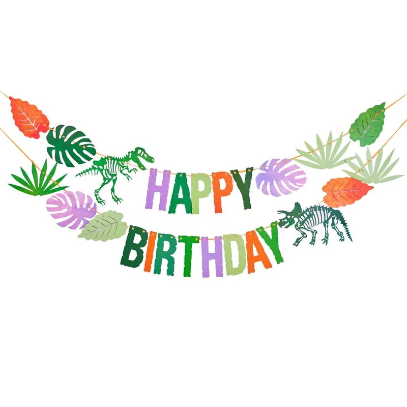 Dinosaur  Happy Birthday Garland (1.5M)