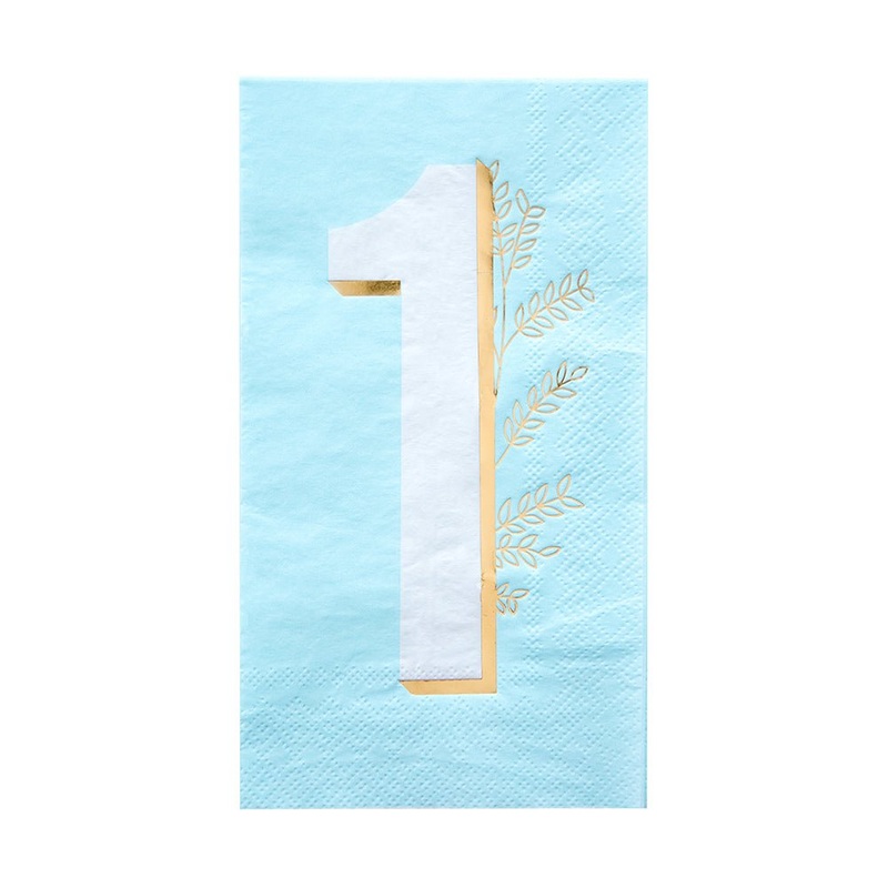 First Birthday Blue  Guest Napkins (16)