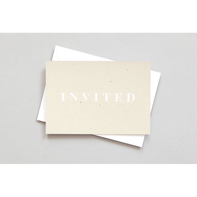 Foil Blocked Invited  Card