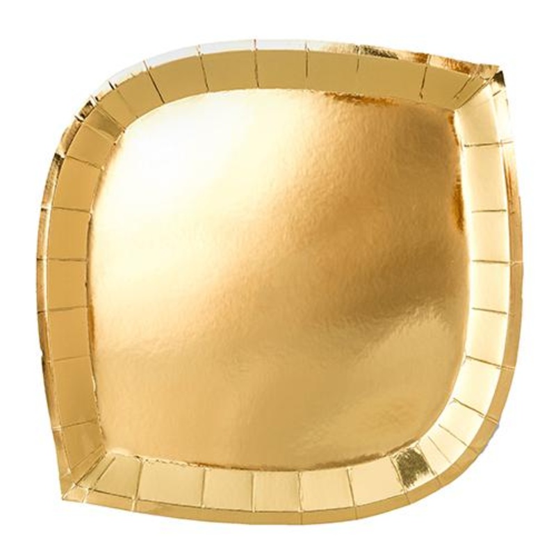 Posh Gold  Dinner Plates (8)