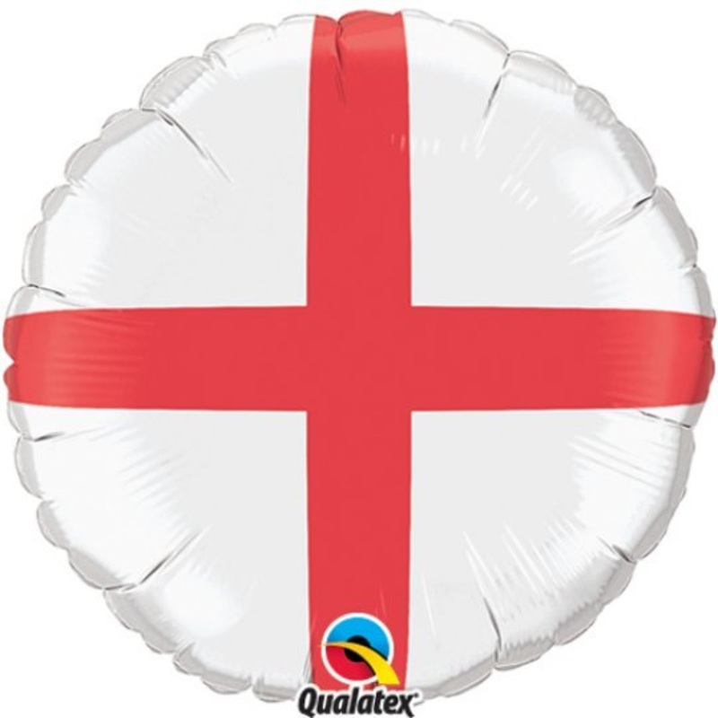 St Georges Cross Balloon  Inflated With Helium
