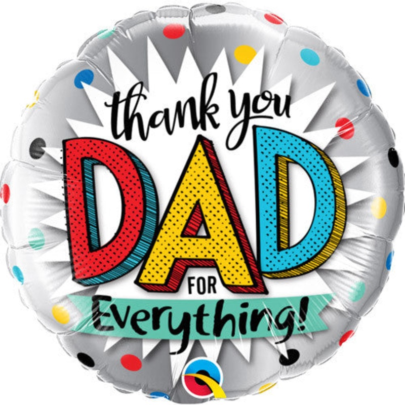 Thank You Dad For Everything Inflated Foil Balloon