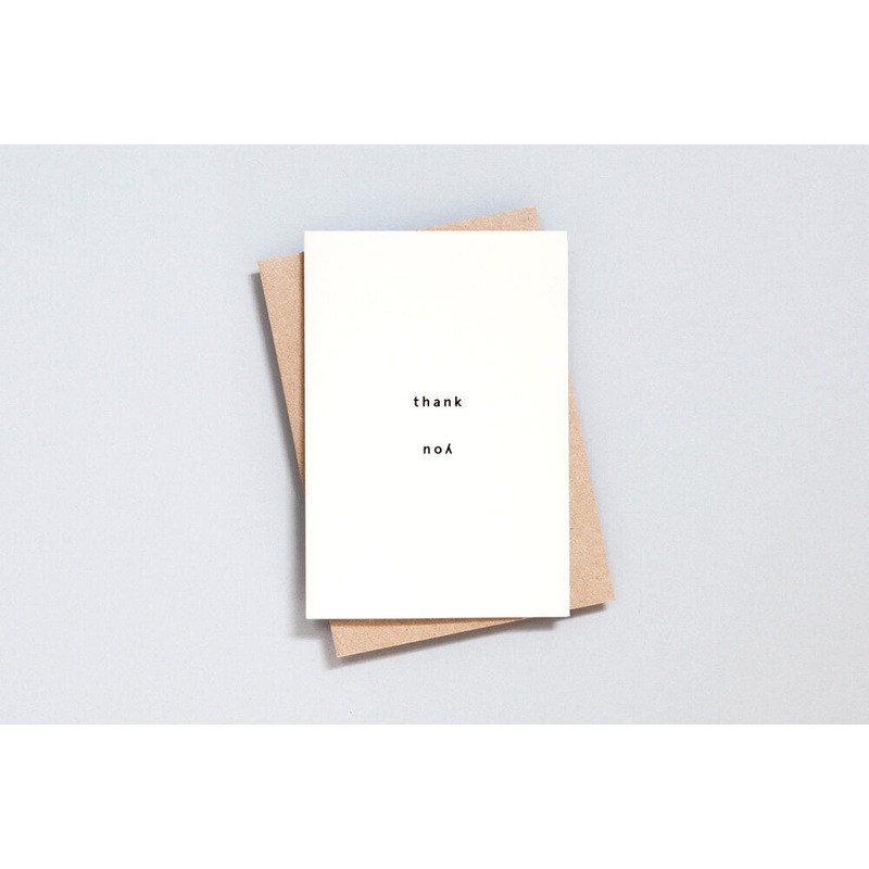 Thank You Minimal  Thank You Card