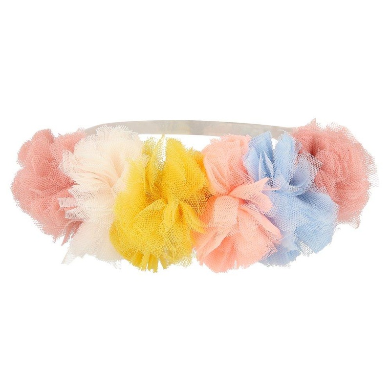 Tulle Pompom  Headband