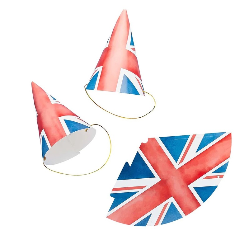 Union Jack  Party Hats (10 Pack)