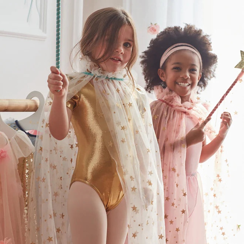 White Tulle Star Cape  Age 3-6