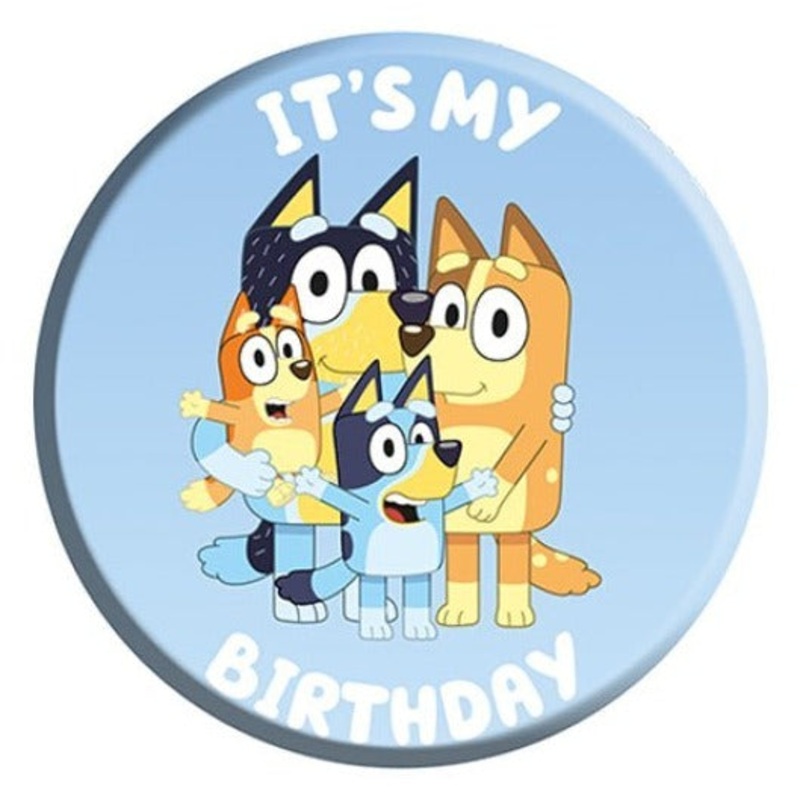 Bluey Themed  Birthday Badge