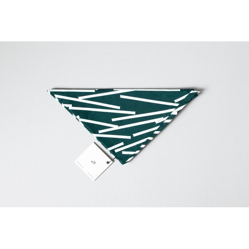 Forest Green Furoshiki  Organic Cotton  Gift Wrap