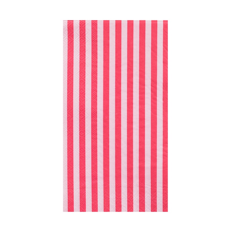Pink Striped  Guest Napkins (16)