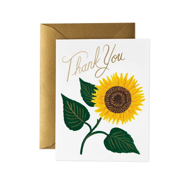 Sunflower  Thank You Card