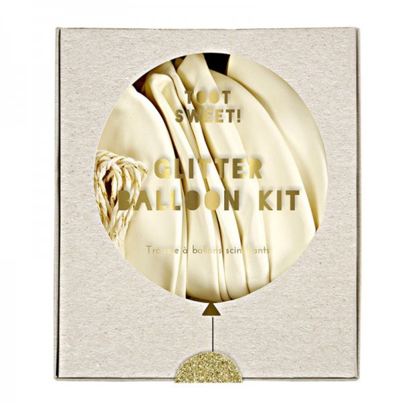 White Glitter Balloon Kit  Balloon Kit (8pk)