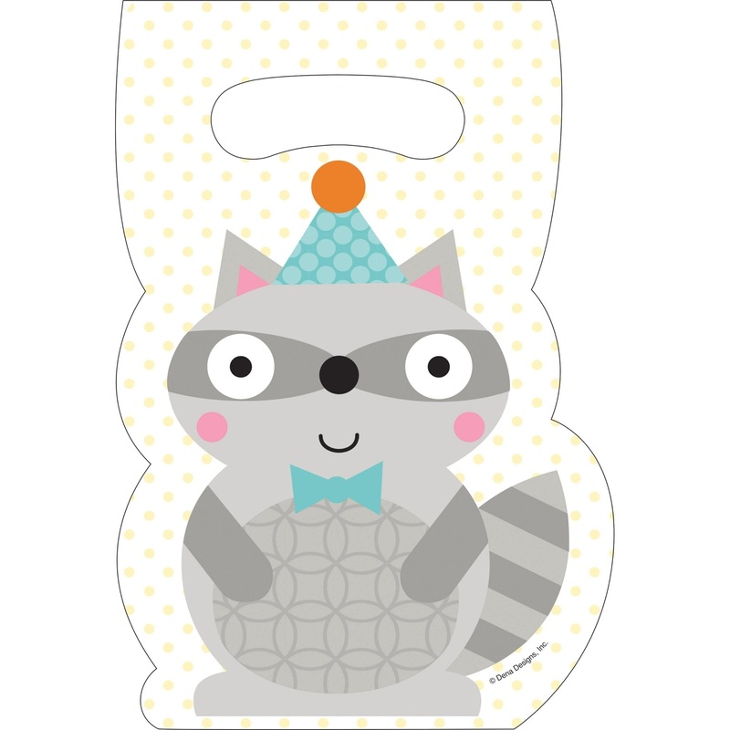 Woodland Party Raccoon Favor Bags