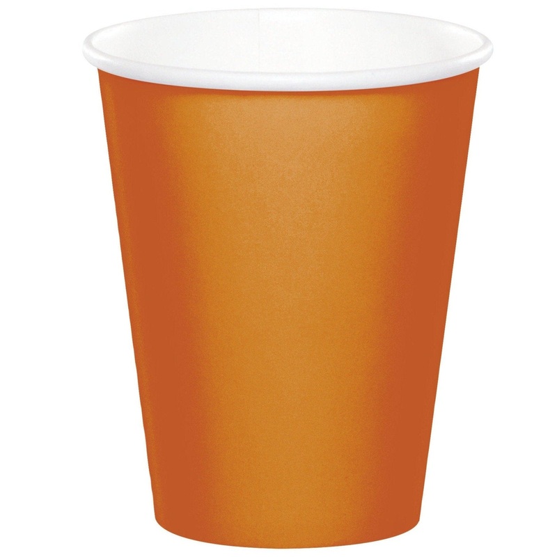 24 Pumpkin 9oz Cups