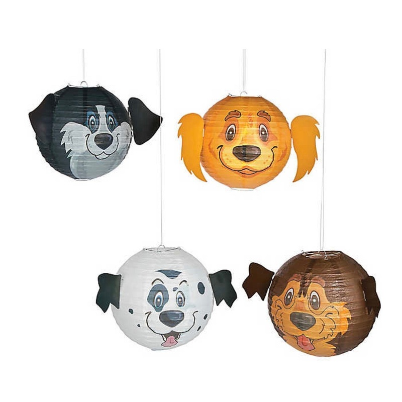 4 Dog Party Lanterns